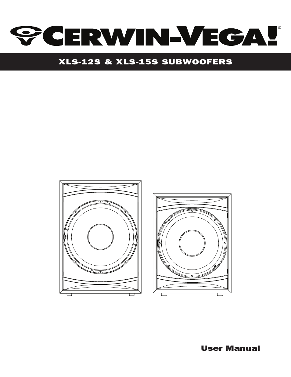 Cerwin-Vega SUBWOOFERS XLS-12S User Manual | 8 pages