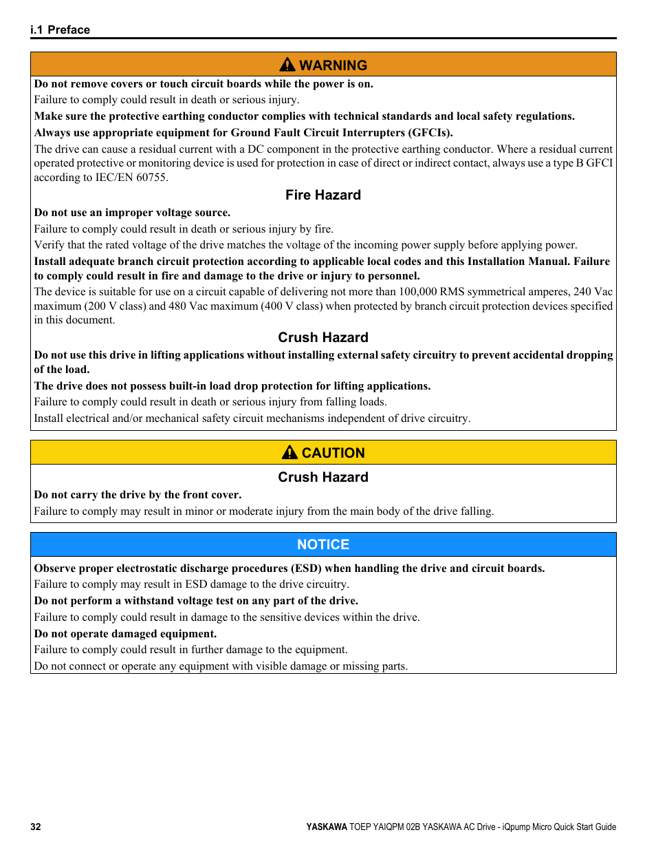 Yaskawa iQpump Micro Quick Start User Manual | Page 32 / 108