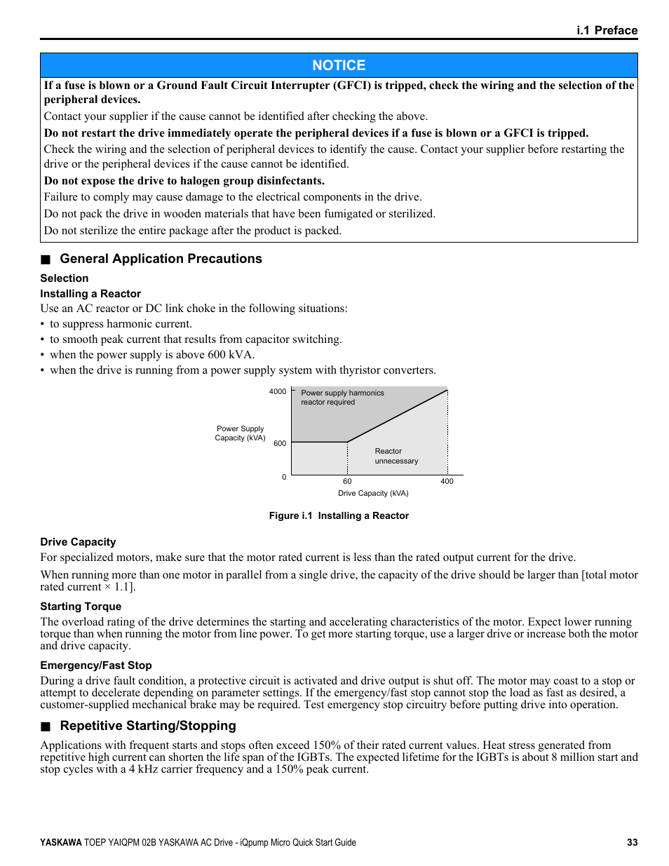 Notice | Yaskawa iQpump Micro Quick Start User Manual | Page 33 / 108