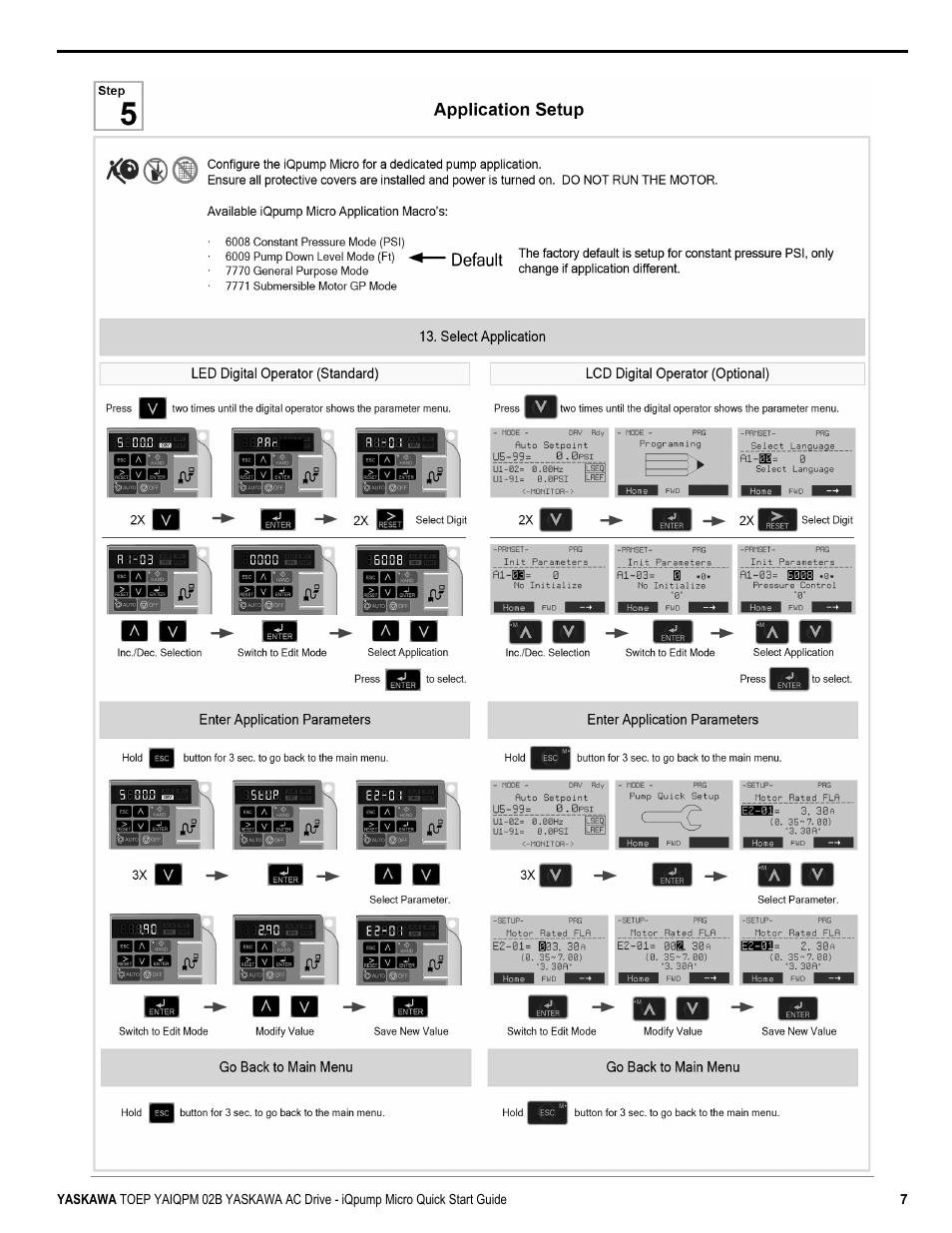 Yaskawa iQpump Micro Quick Start User Manual | Page 7 / 108