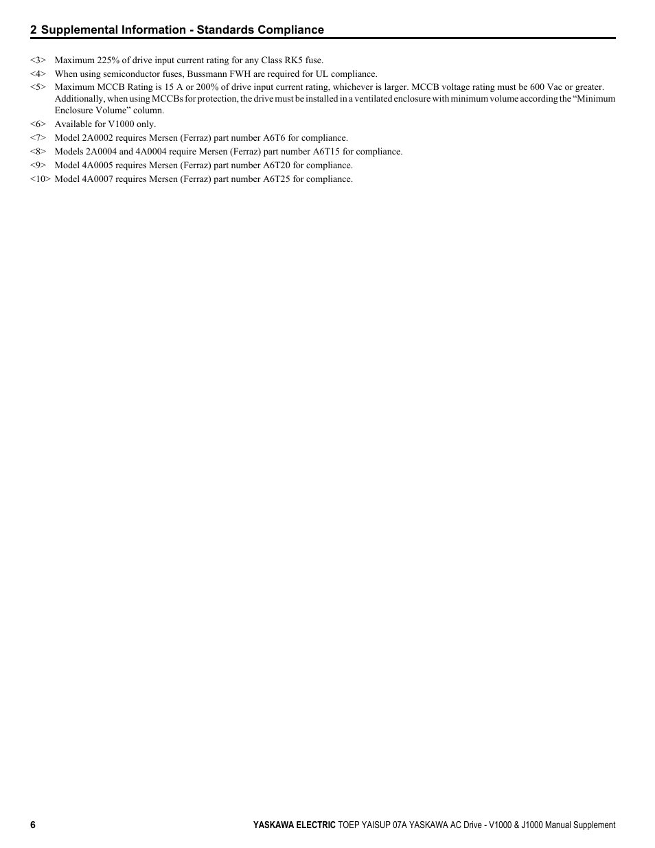 Yaskawa J1000 User Manual | Page 6 / 10