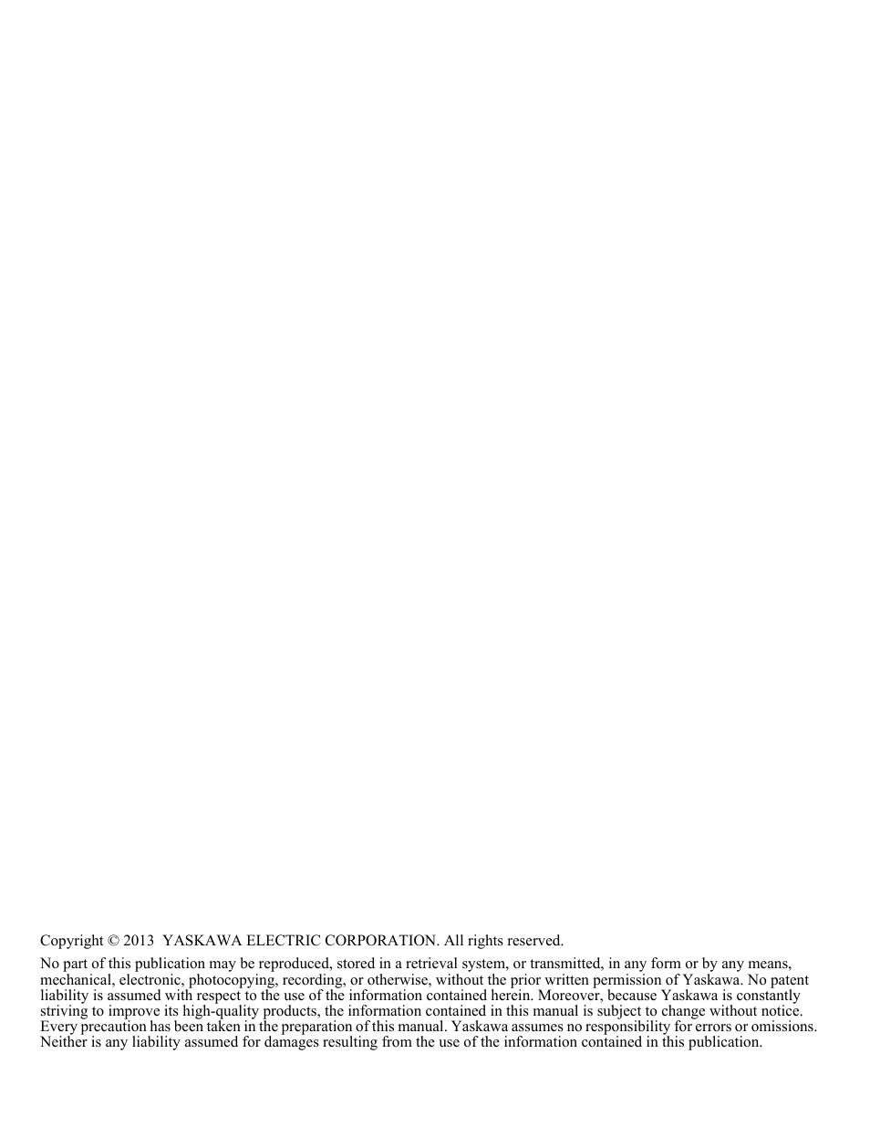 Yaskawa AC Drive Z1000 HVAC User Manual | Page 2 / 58
