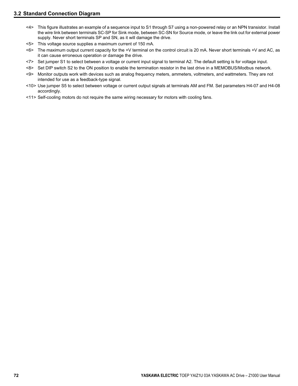 Yaskawa Z1000 AC Drive HVAC User Manual | Page 72 / 376