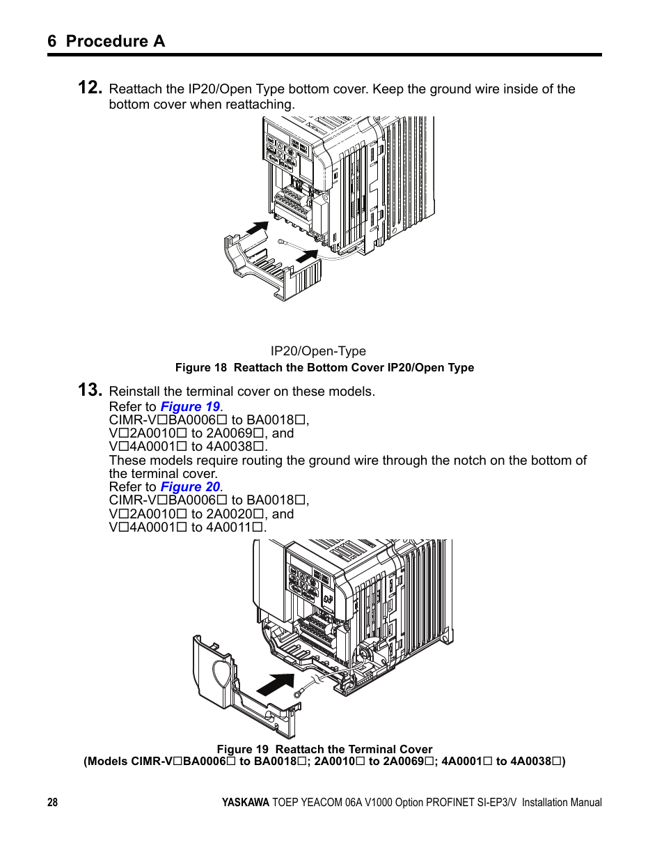 D to step, 6 procedure a | Yaskawa V1000-Series Option SI-EP3/V PROFINET User Manual | Page 28 / 68