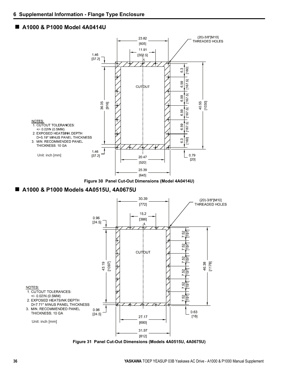 Yaskawa AC Drive-A1000 User Manual | Page 36 / 40