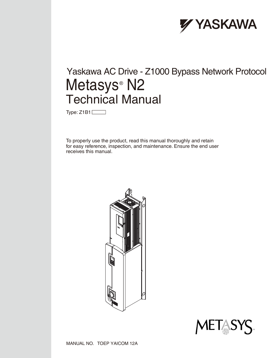 Yaskawa Metasys N2 User Manual | 24 pages
