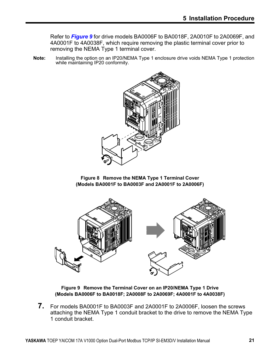 Figure 8, For details | Yaskawa Modbus TCP/IP SI-EM3D/V User Manual | Page 21 / 56