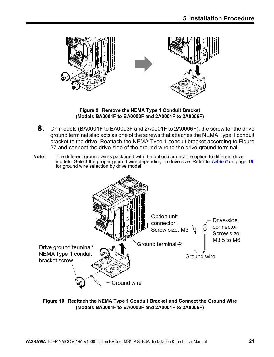 Yaskawa BACnet MS/TP SI-B3/V User Manual | Page 21 / 52