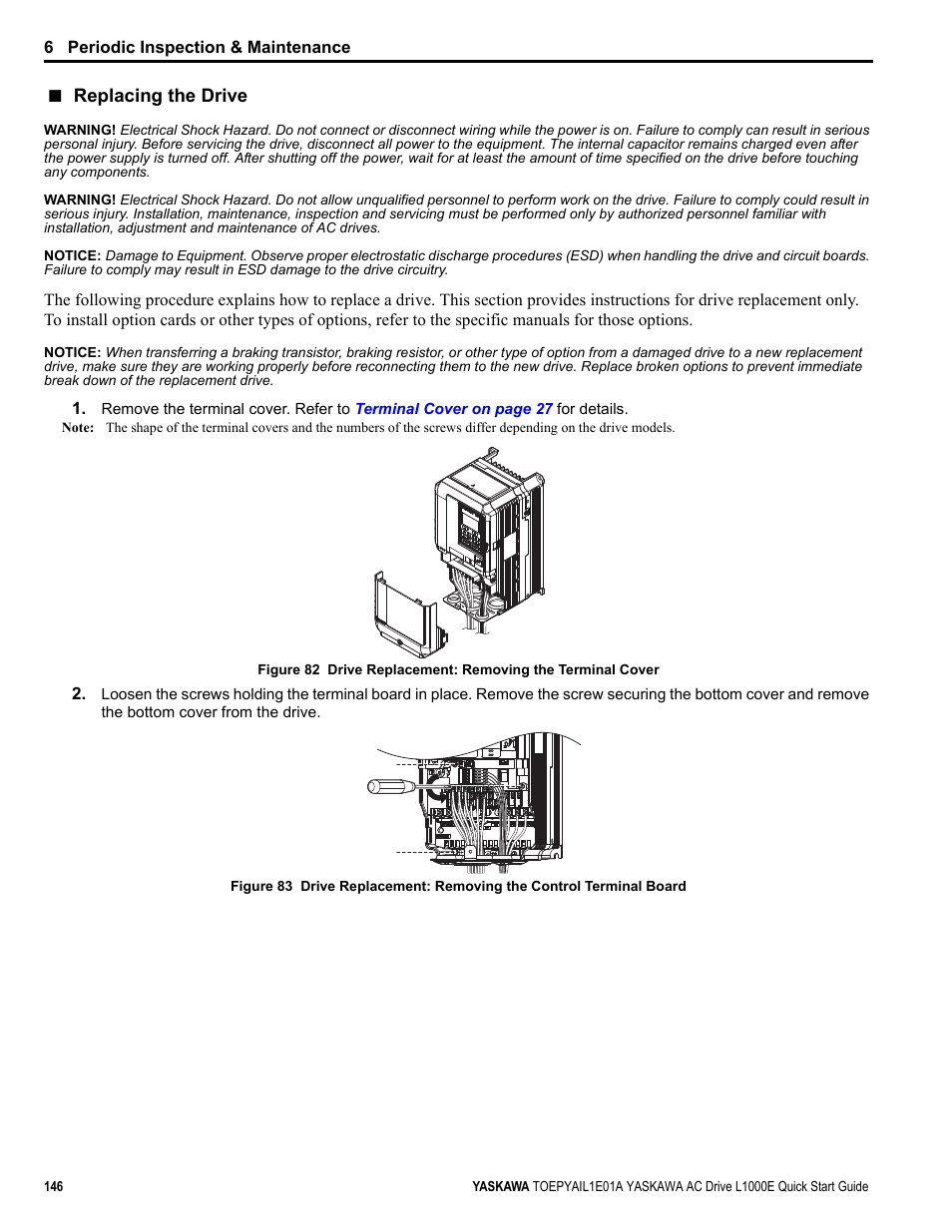 Yaskawa L1000E AC Drive CIMR-LEA User Manual | Page 146 / 236