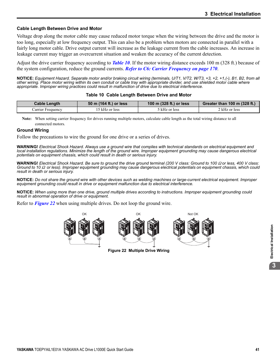 Yaskawa L1000E AC Drive CIMR-LEA User Manual | Page 41 / 236