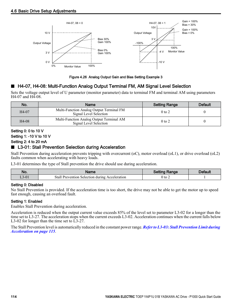 Yaskawa CIMR-PUxA User Manual | Page 114 / 256