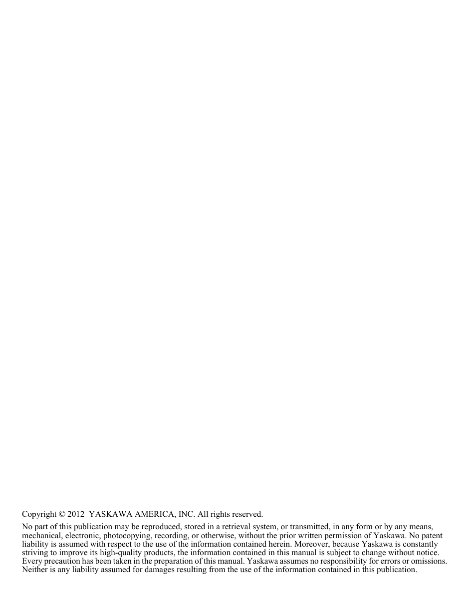 Yaskawa CIMR-PUxA User Manual | Page 2 / 256