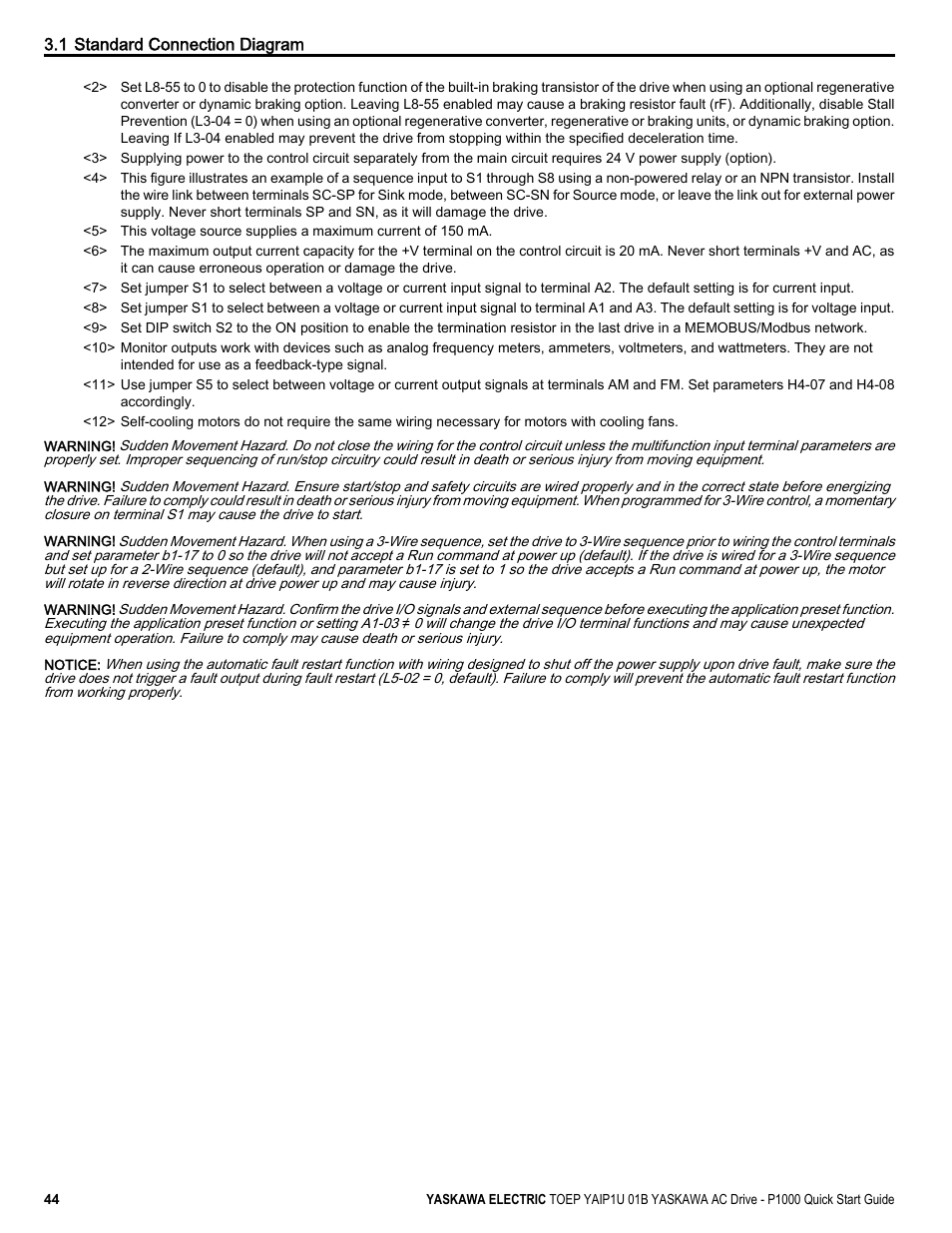 Yaskawa CIMR-PUxA User Manual | Page 44 / 256