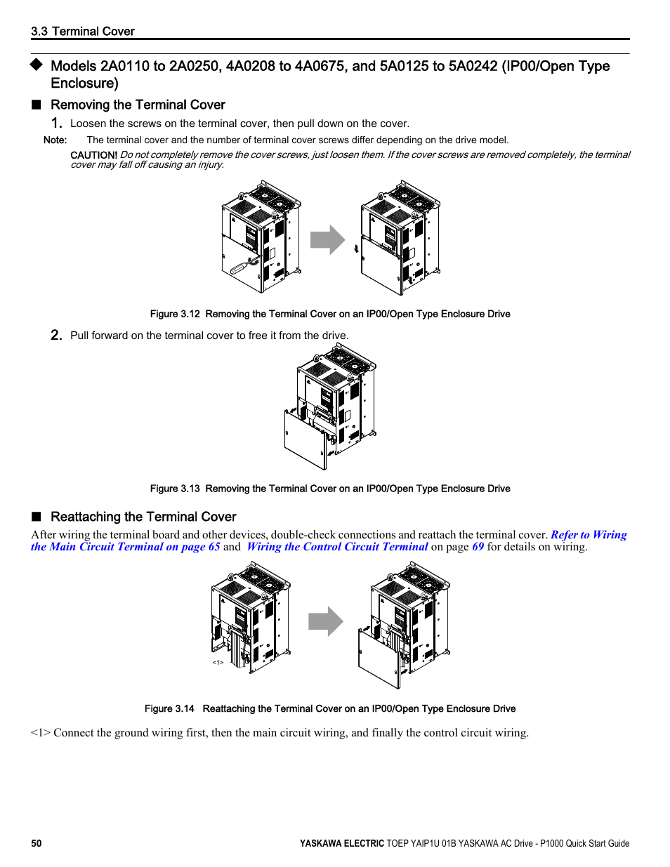 Enclosure) | Yaskawa CIMR-PUxA User Manual | Page 50 / 256