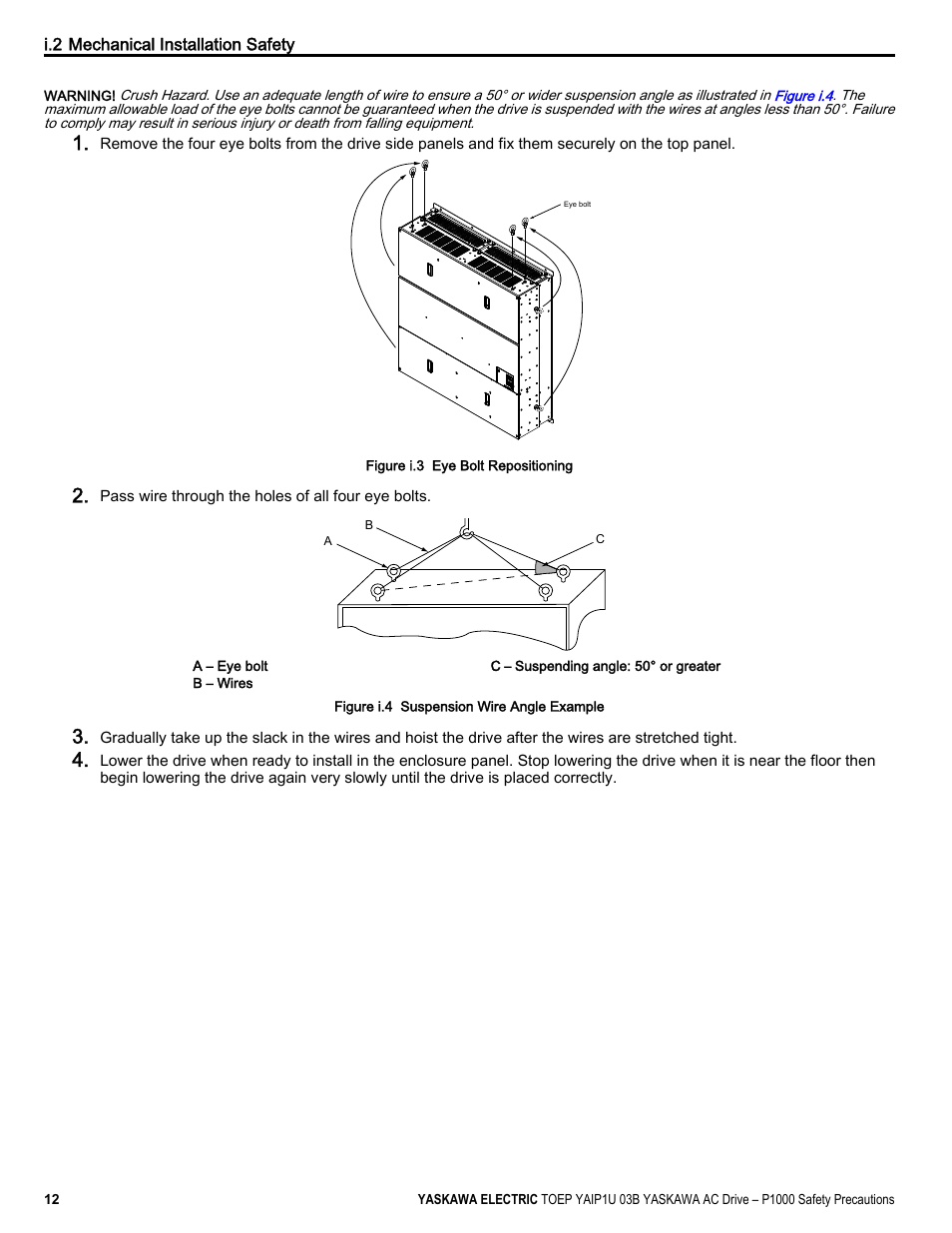 Yaskawa CIMR-PU User Manual | Page 12 / 74
