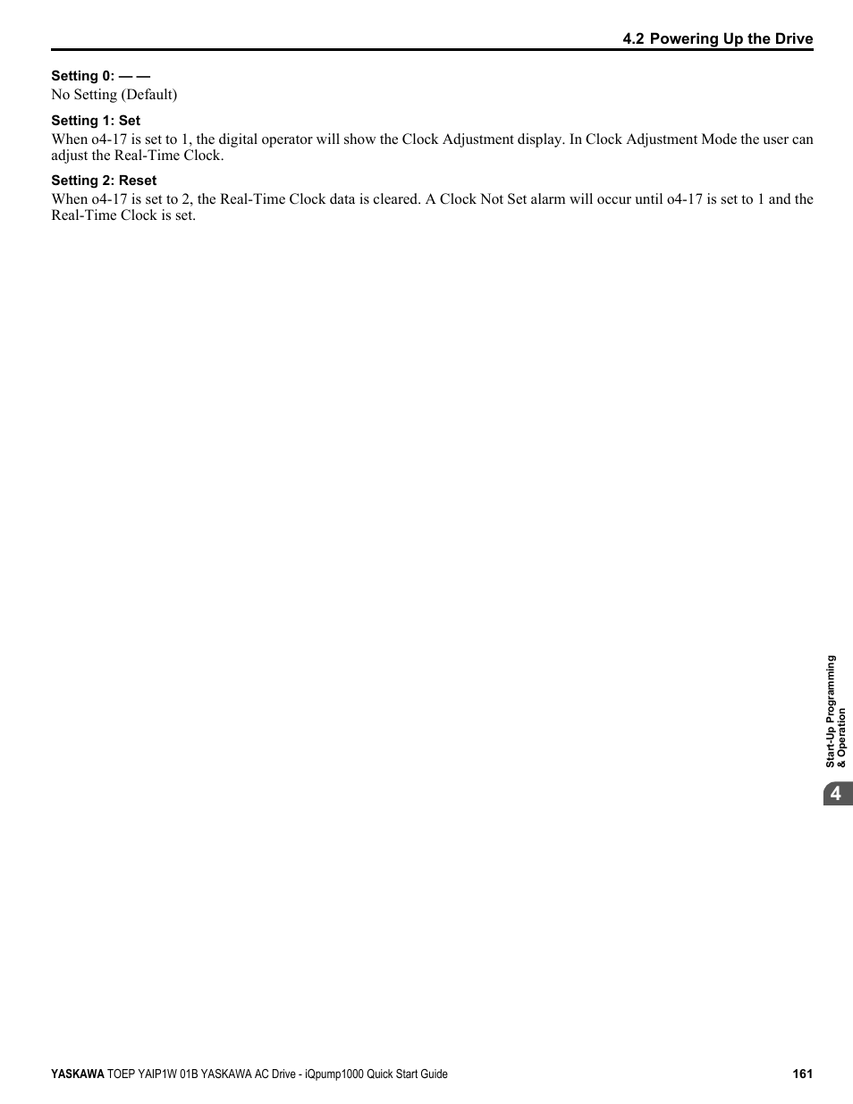 Yaskawa iQpump1000 AC Drive Quick Start User Manual | Page 161 / 470