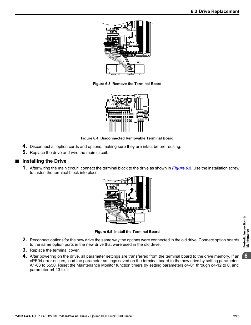 Yaskawa iQpump1000 AC Drive Quick Start User Manual | Page 295 / 470