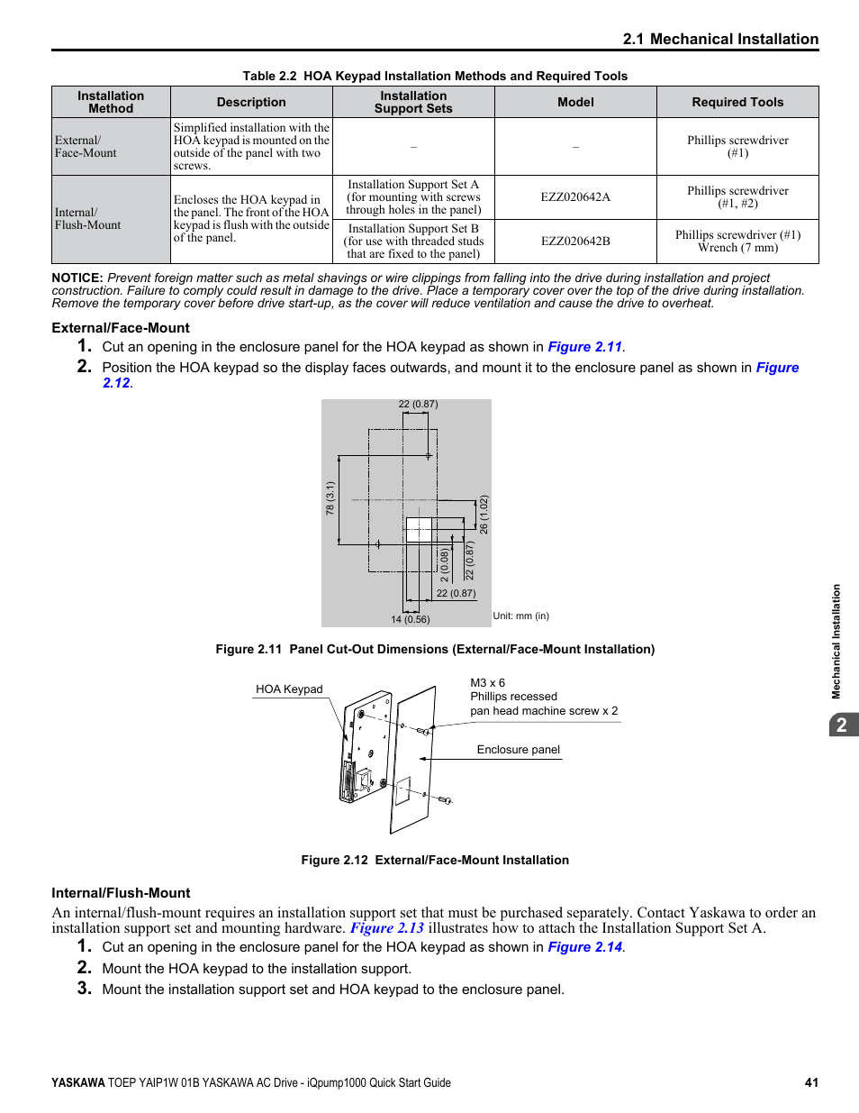 Yaskawa iQpump1000 AC Drive Quick Start User Manual | Page 41 / 470
