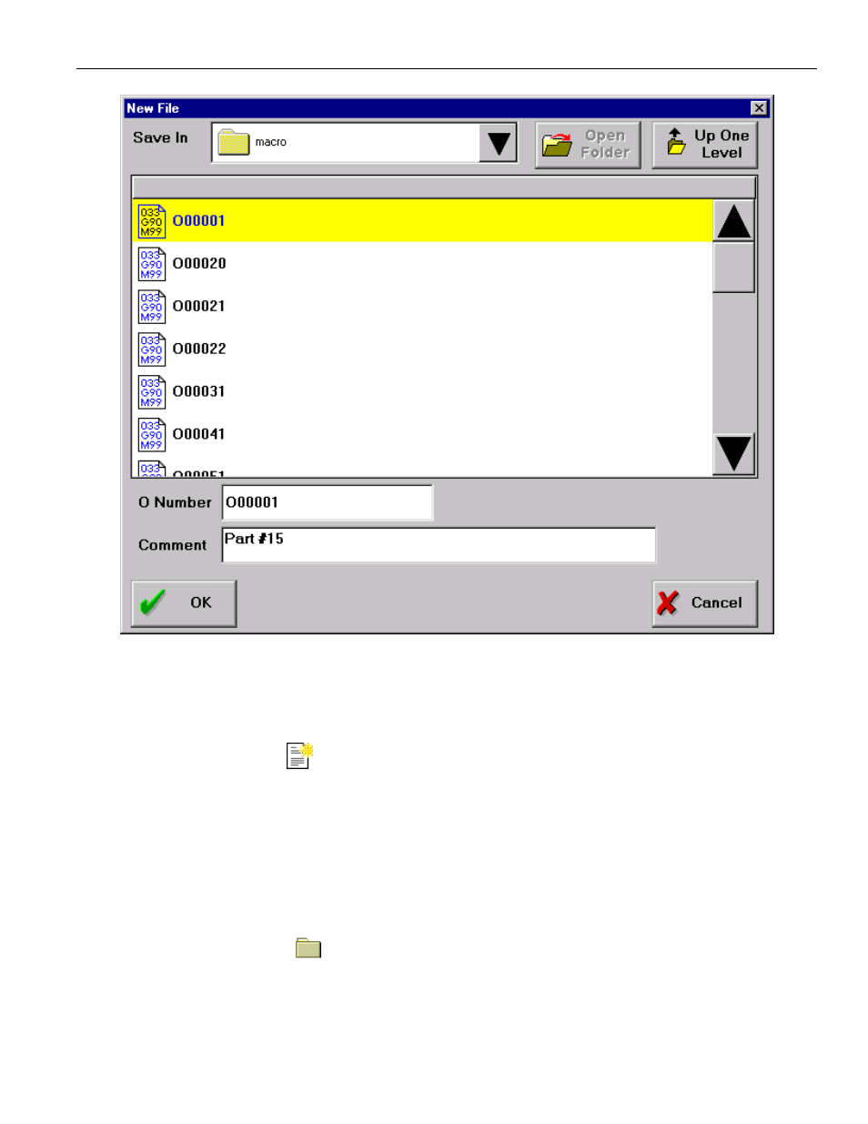 Figure 3.4.2.4. new file dialog, Creating a simple program, Discarding unwanted changes | Yaskawa PC NC User Manual | Page 105 / 439