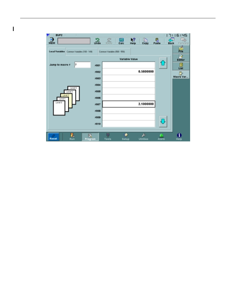 4 macro variables | Yaskawa PC NC User Manual | Page 108 / 439