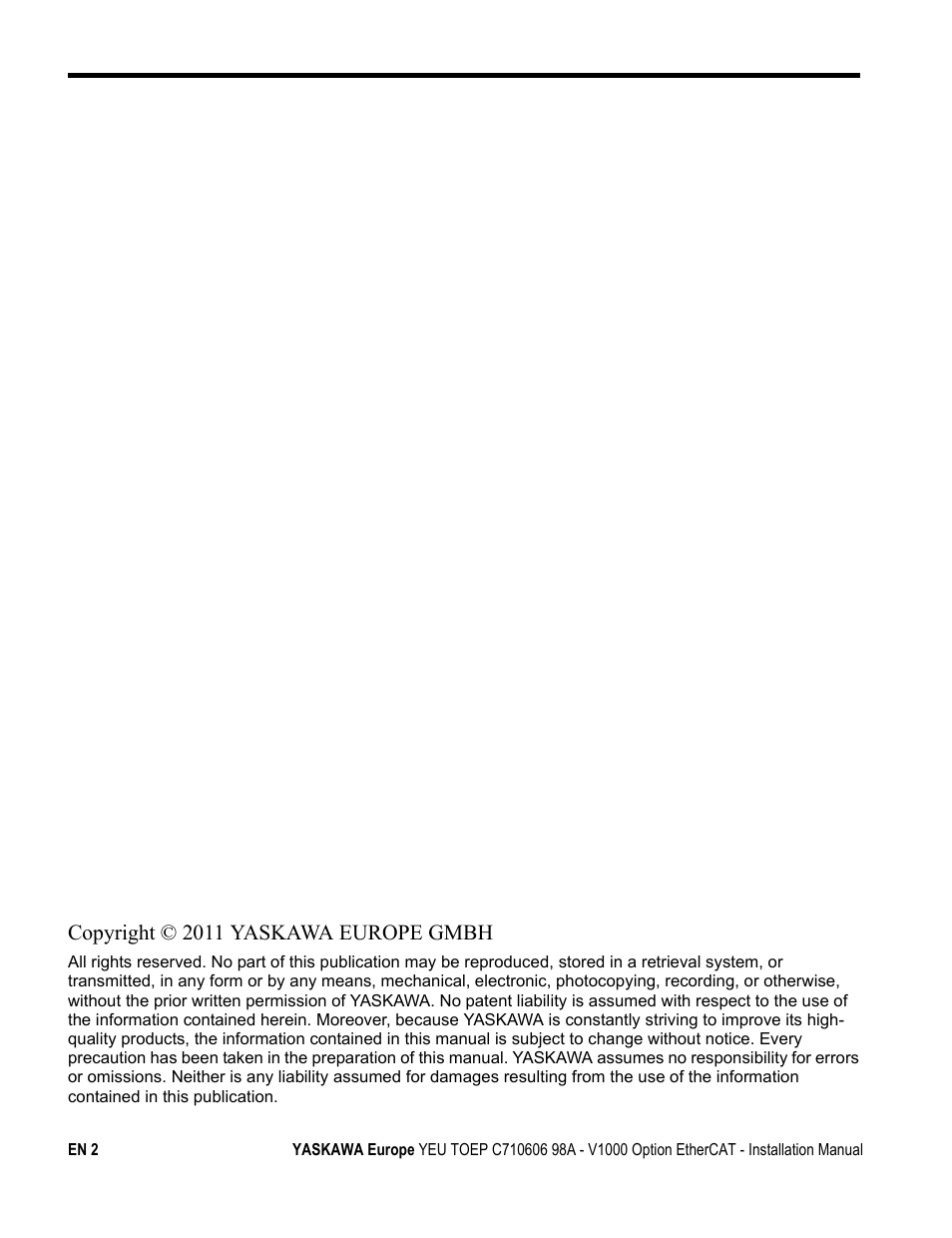 Yaskawa SI-ES3 for V1000 User Manual | Page 2 / 40