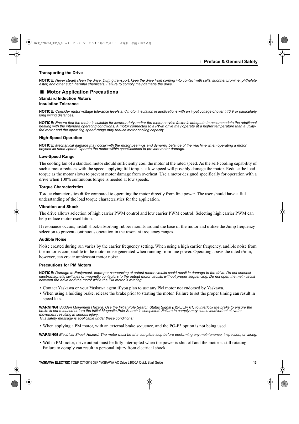 Yaskawa CIMR-LU Drives User Manual | Page 13 / 242