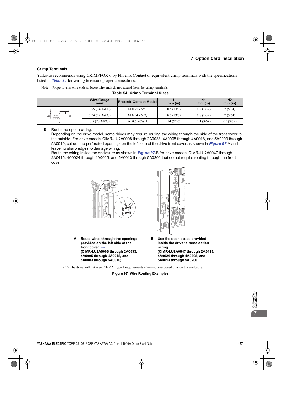 Yaskawa CIMR-LU Drives User Manual | Page 157 / 242