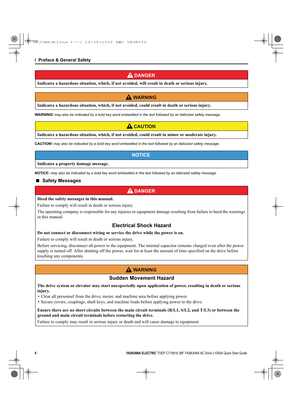 Yaskawa CIMR-LU Drives User Manual | Page 8 / 242