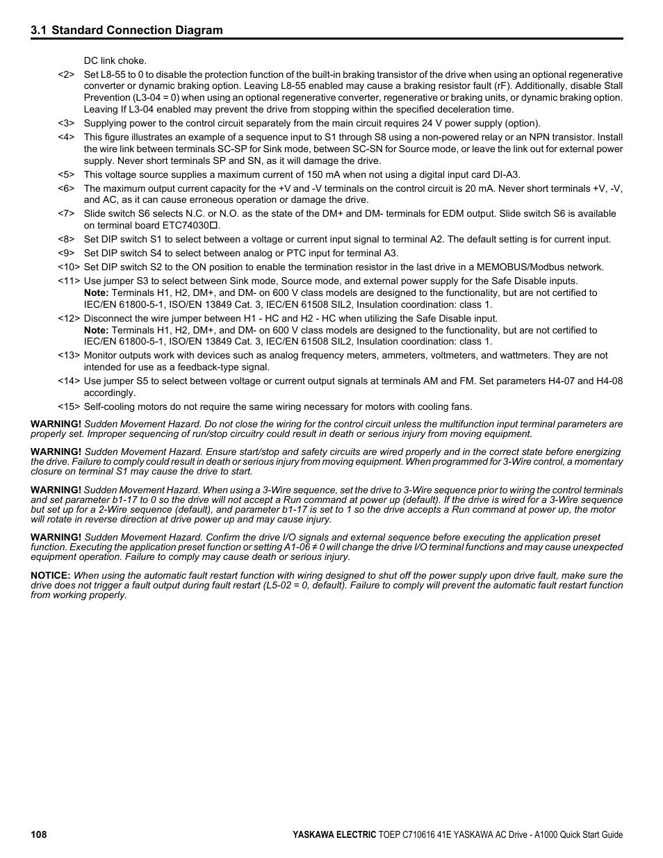 Yaskawa CIMR-AU 200V Drives User Manual | Page 108 / 374