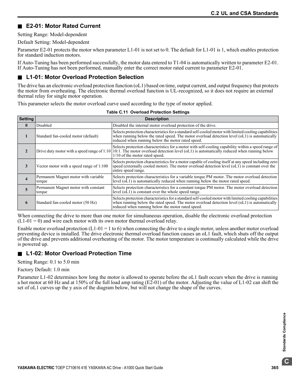 Yaskawa CIMR-AU 200V Drives User Manual | Page 365 / 374