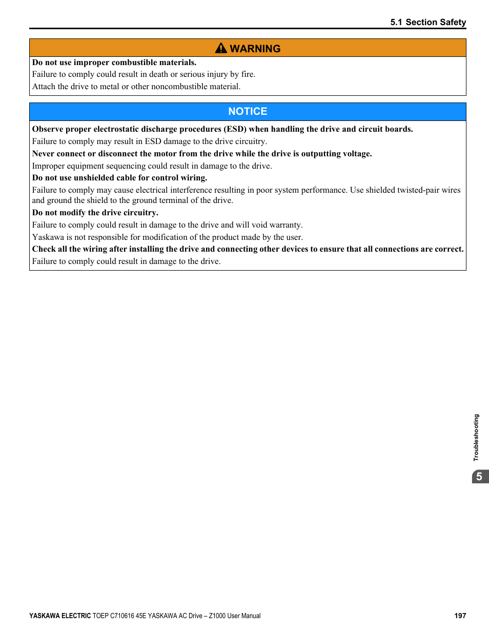 Yaskawa AC Drive Z1000 User Manual | Page 197 / 395