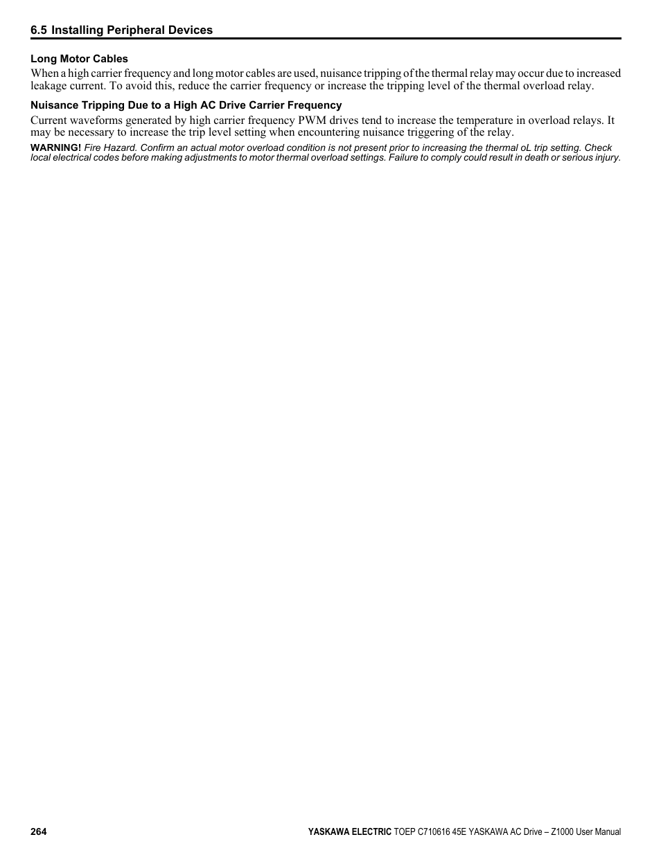 Yaskawa AC Drive Z1000 User Manual | Page 264 / 395