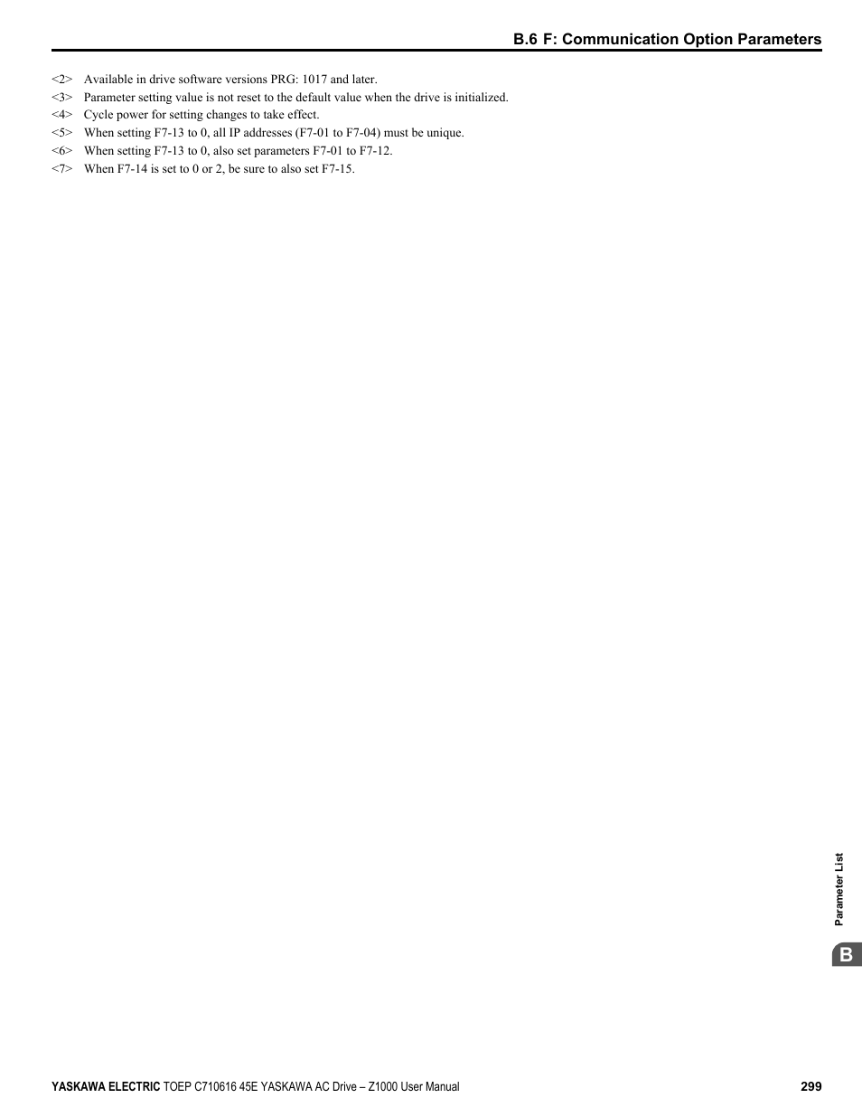 Yaskawa AC Drive Z1000 User Manual | Page 299 / 395