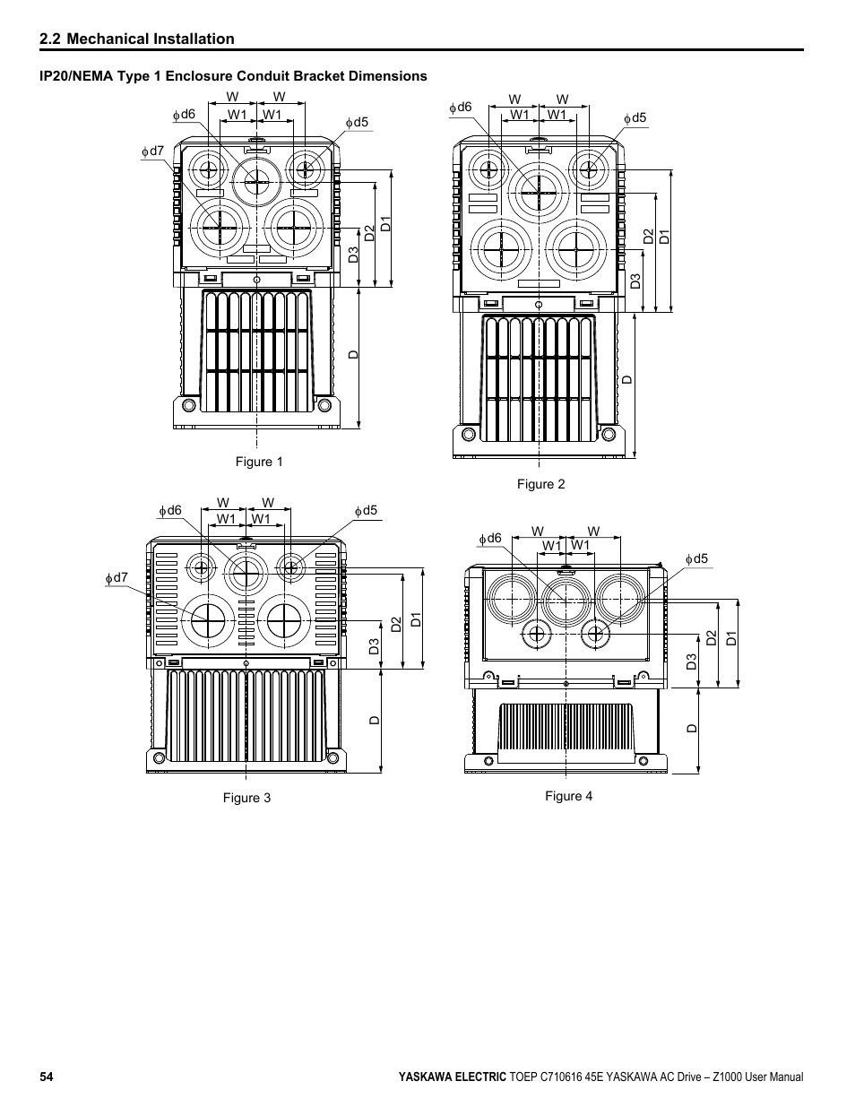 Yaskawa AC Drive Z1000 User Manual | Page 54 / 395