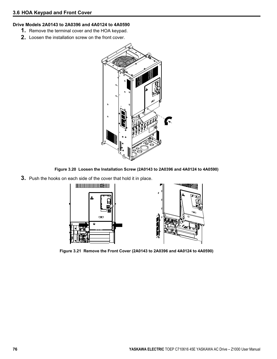 Yaskawa AC Drive Z1000 User Manual | Page 76 / 395