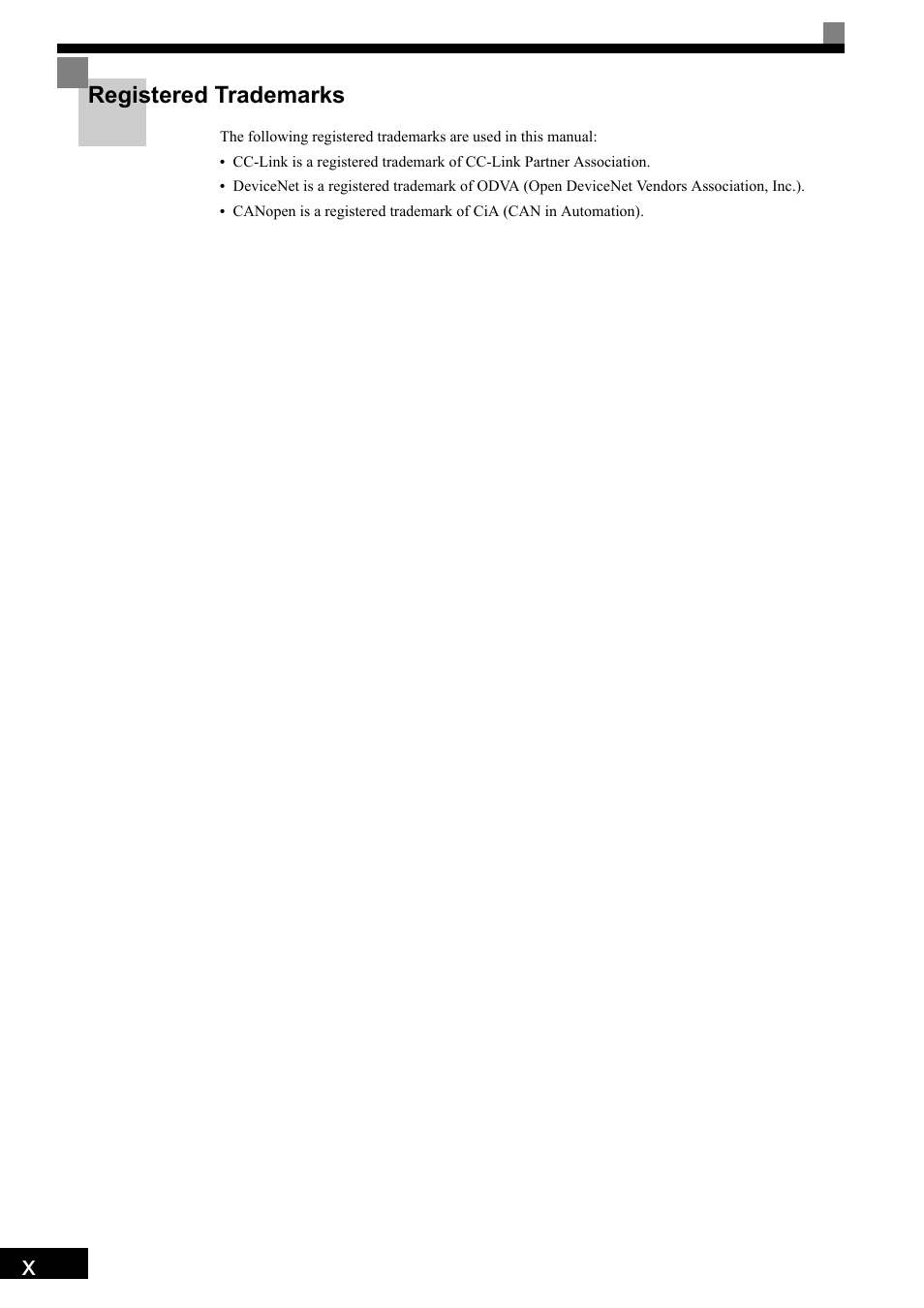 Registered trademarks | Yaskawa Matrix Converter User Manual | Page 12 / 398