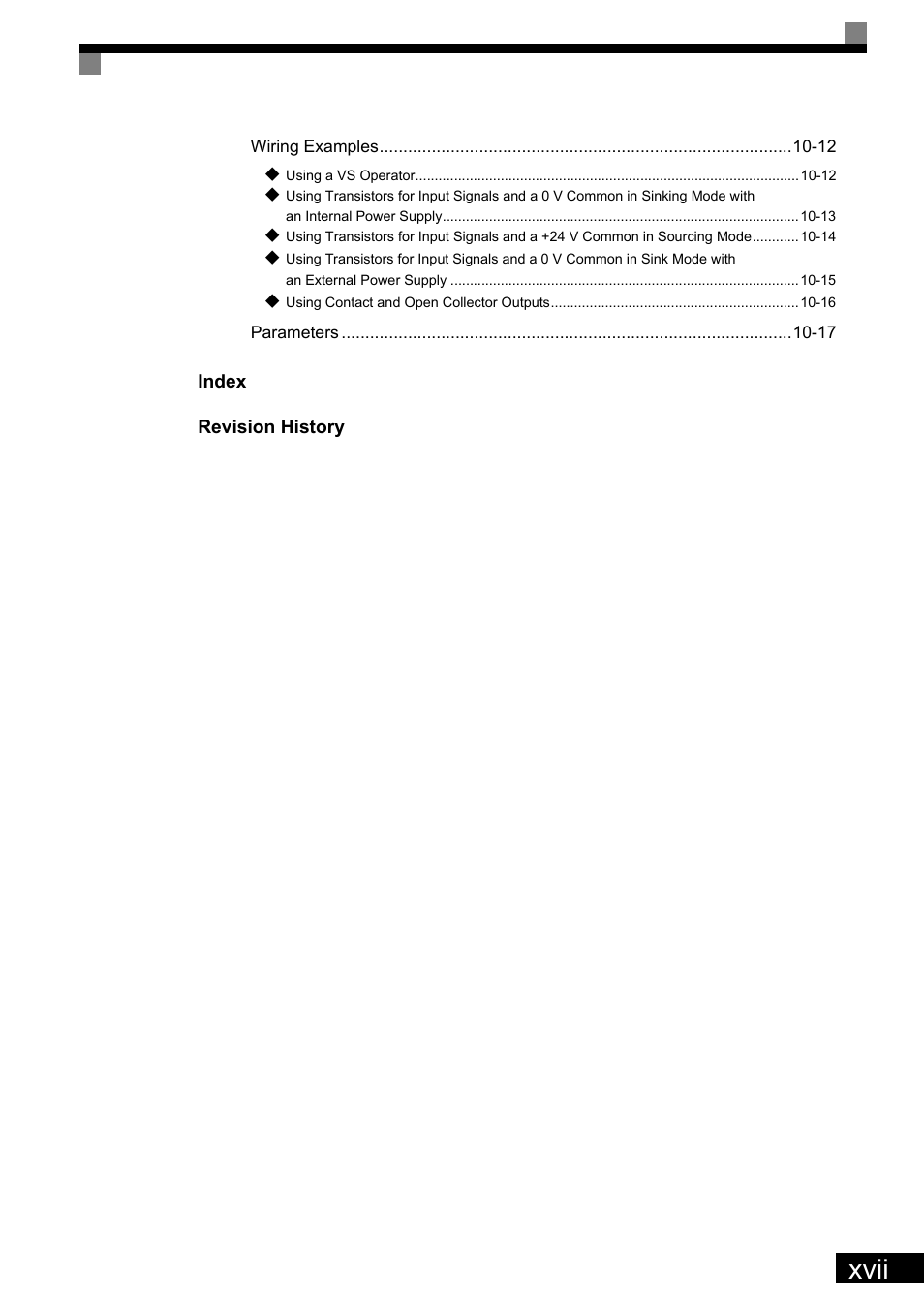 Xvii | Yaskawa Matrix Converter User Manual | Page 19 / 398