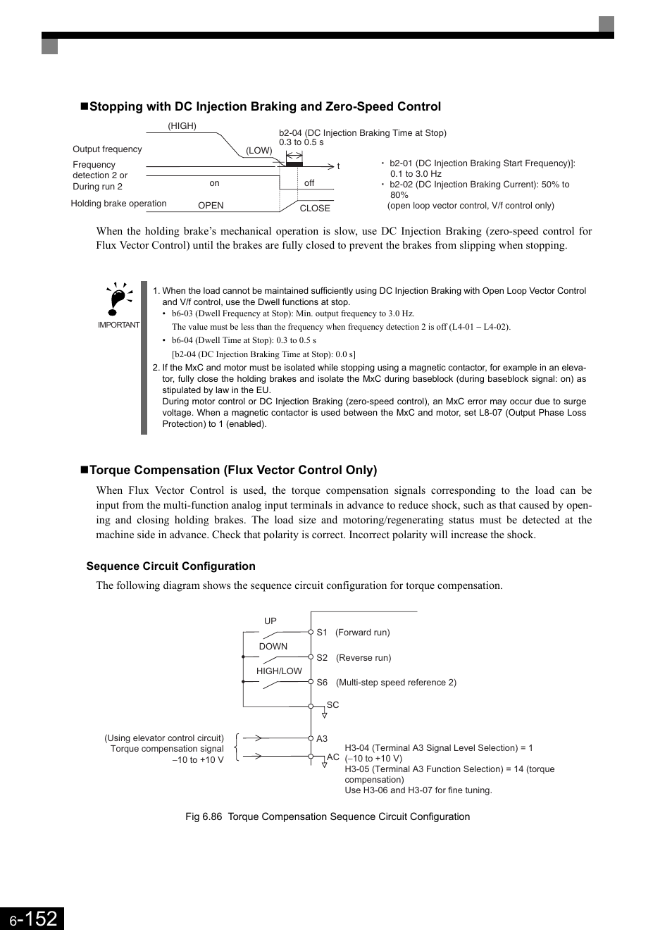 Torque compensation (flux vector control only) | Yaskawa Matrix Converter User Manual | Page 317 / 398