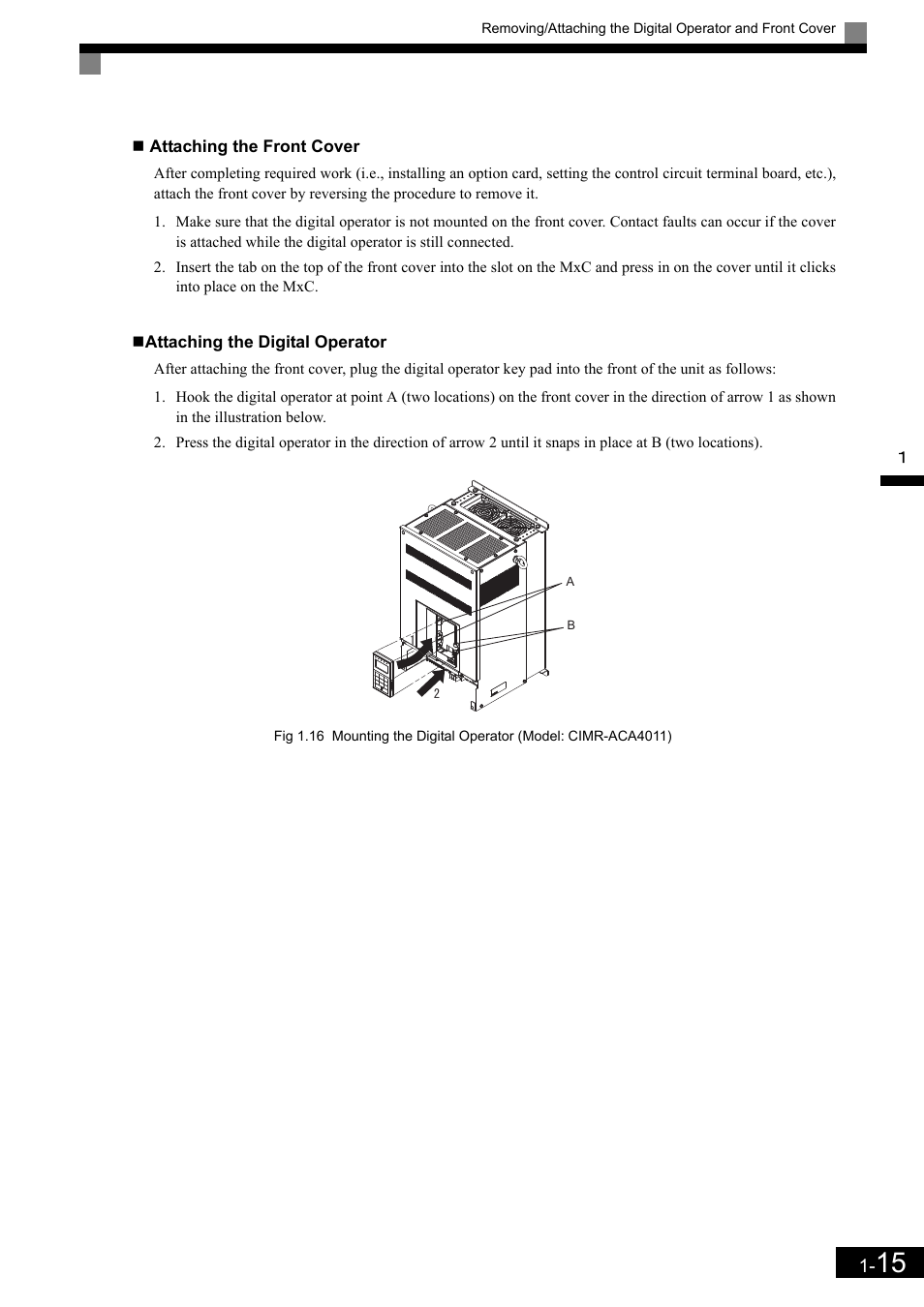 Yaskawa Matrix Converter User Manual | Page 34 / 398