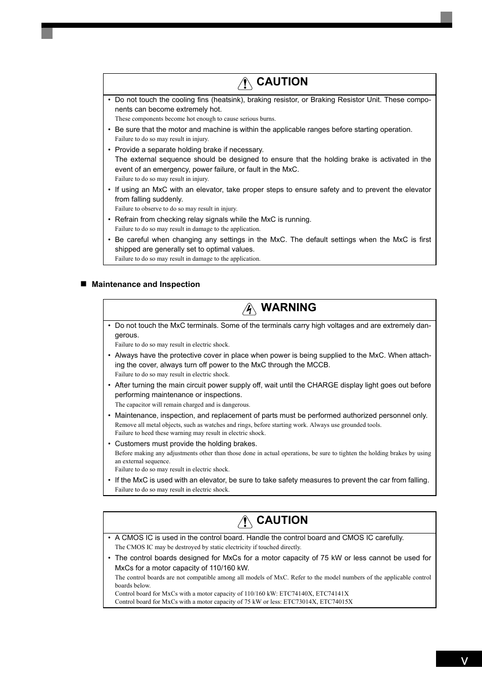 Caution, Warning | Yaskawa Matrix Converter User Manual | Page 7 / 398