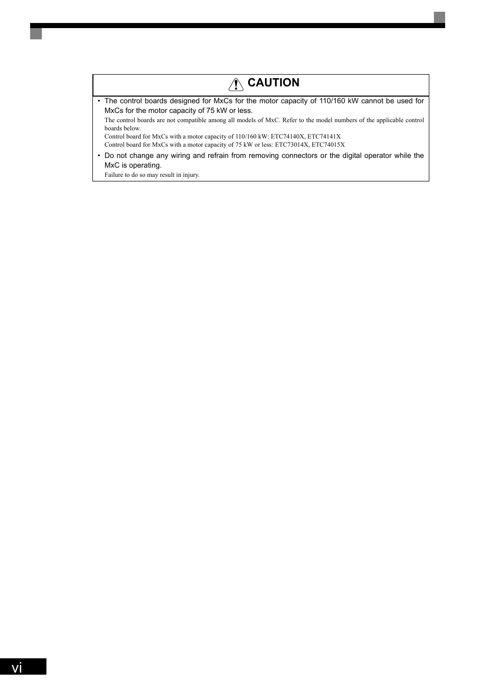 Caution | Yaskawa Matrix Converter User Manual | Page 8 / 398