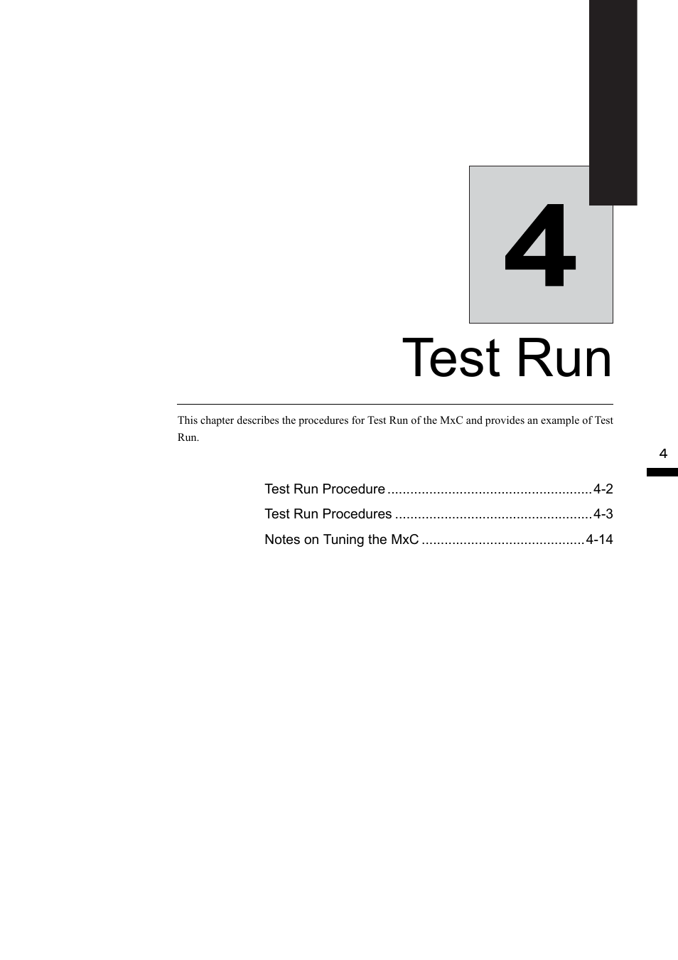 4 test run, Test run | Yaskawa Matrix Converter User Manual | Page 84 / 398