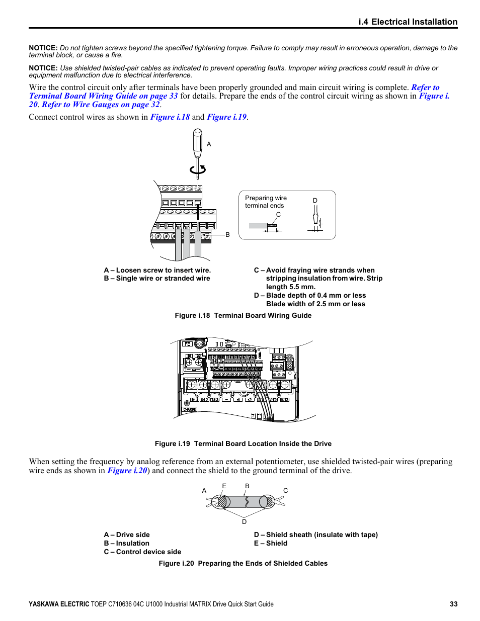 Yaskawa U1000 Industrial MATRIX Drive User Manual | Page 33 / 94