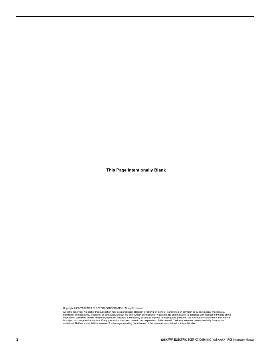Yaskawa RC5 Converter User Manual | Page 2 / 69