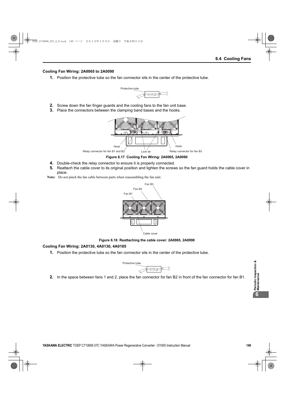 D1000 | Yaskawa D1000 Series Power Regenerative Converter User Manual | Page 149 / 259
