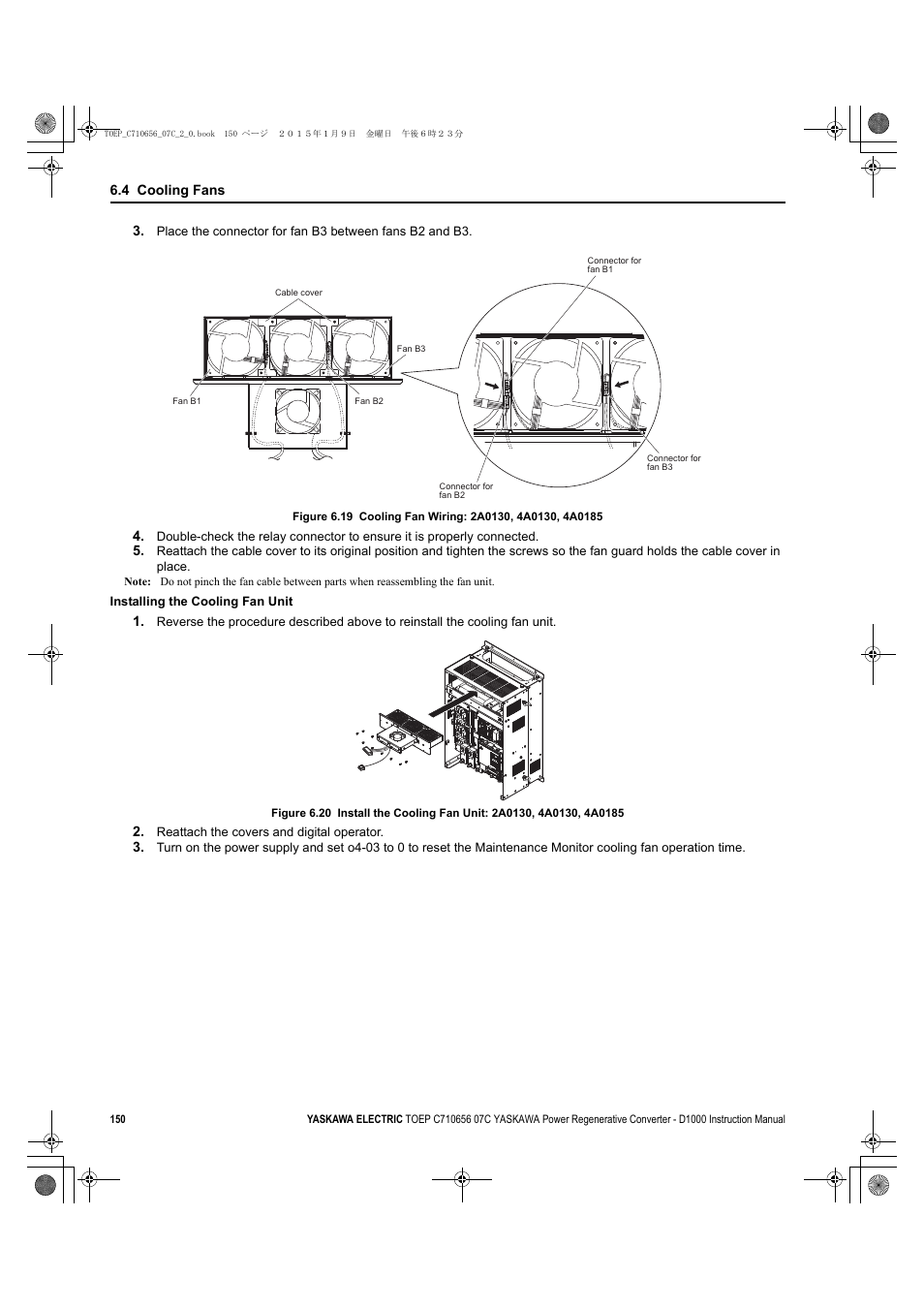 Yaskawa D1000 Series Power Regenerative Converter User Manual | Page 150 / 259