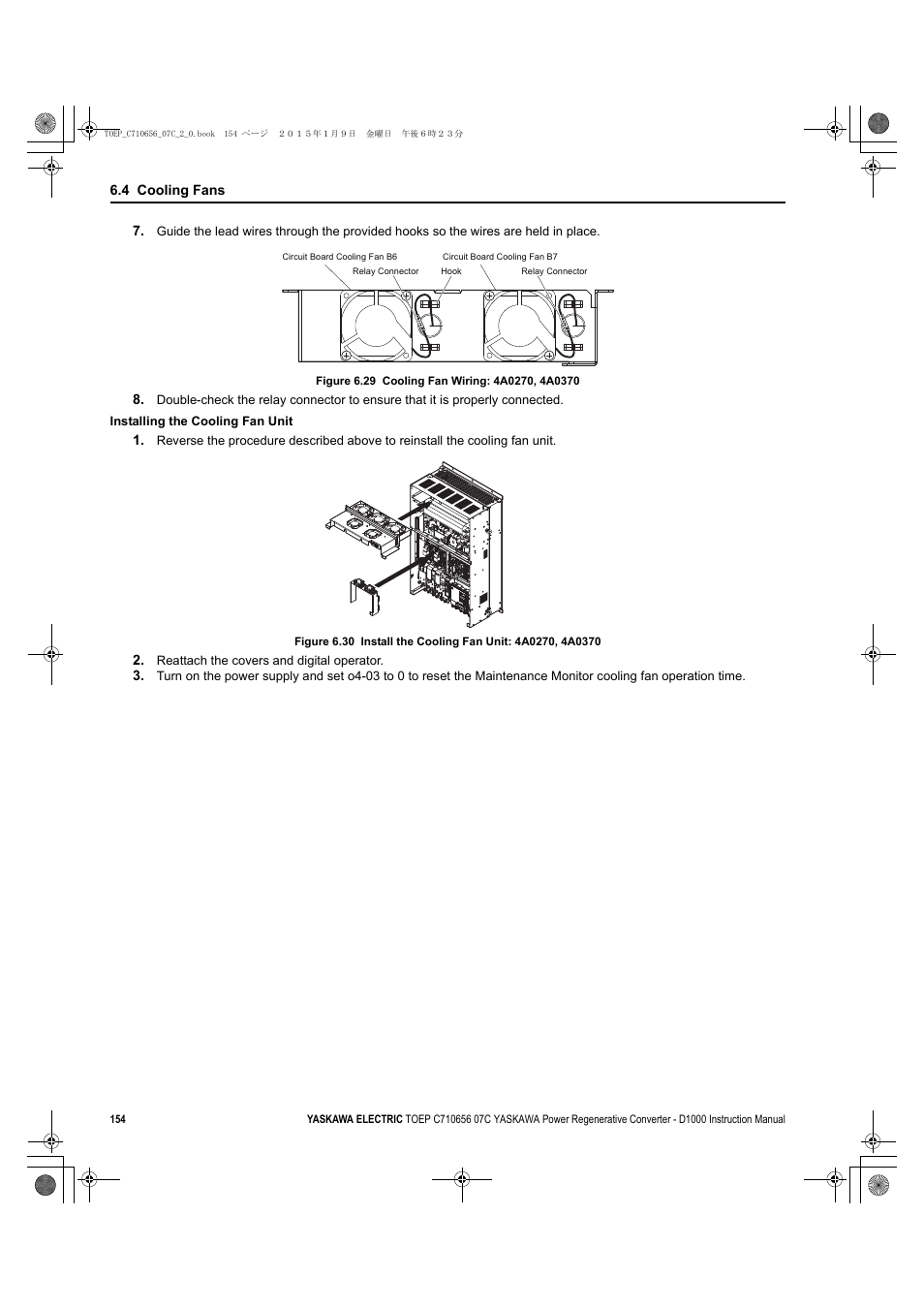 Yaskawa D1000 Series Power Regenerative Converter User Manual | Page 154 / 259