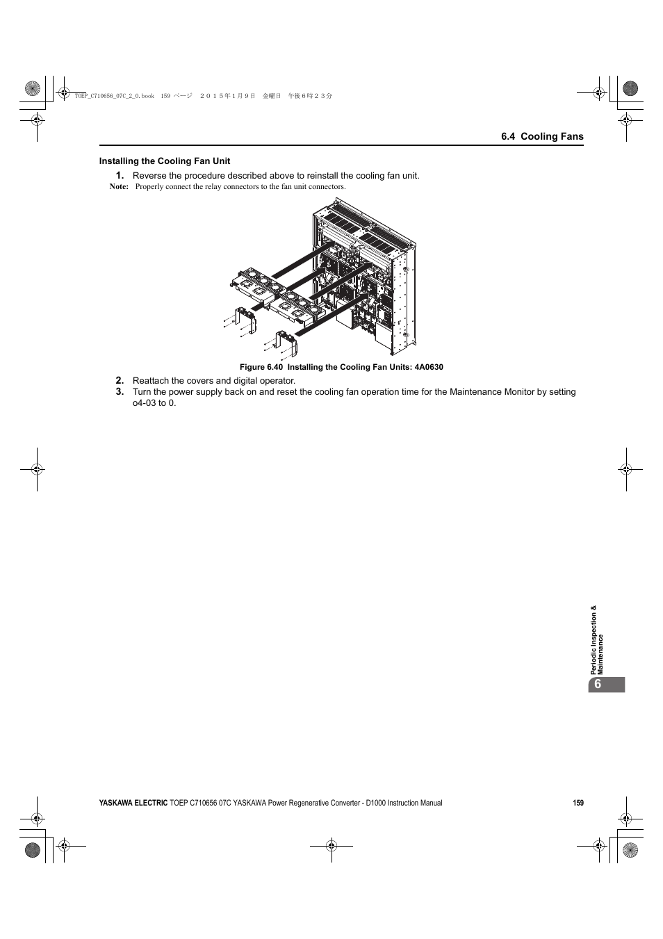 D1000 | Yaskawa D1000 Series Power Regenerative Converter User Manual | Page 159 / 259