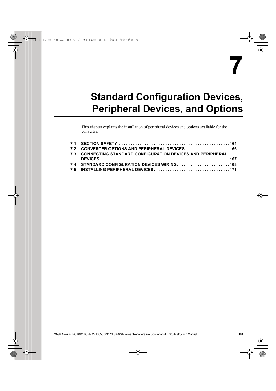 Yaskawa D1000 Series Power Regenerative Converter User Manual | Page 163 / 259