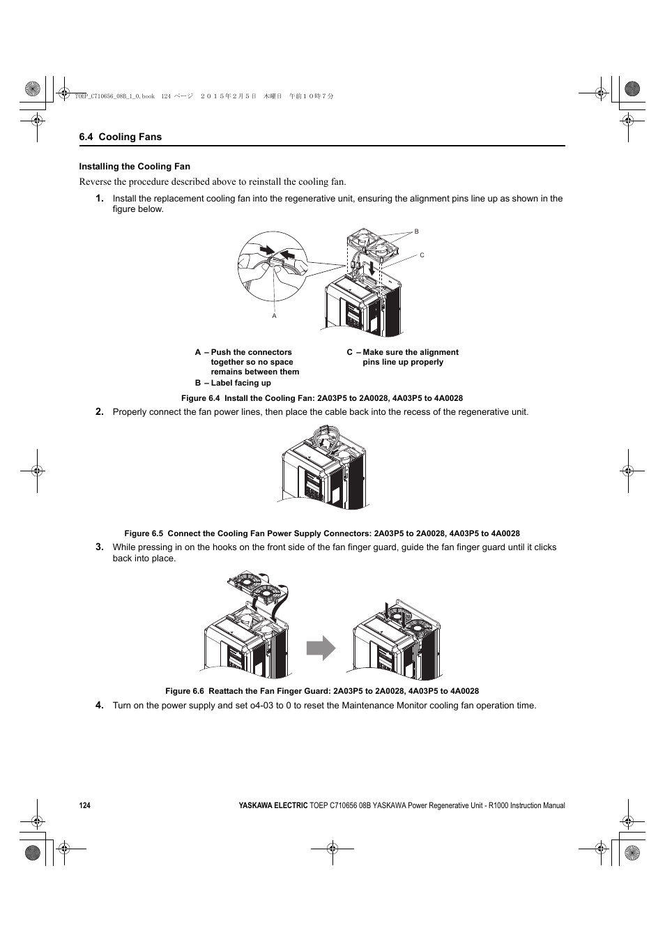 R1000 | Yaskawa R1000 Series Power Regenerative Unit User Manual | Page 124 / 221